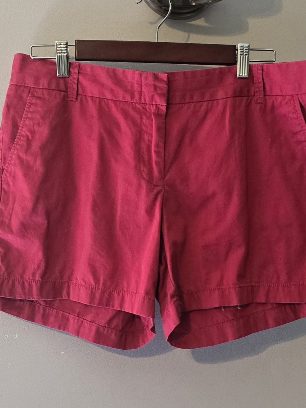 12 J. Crew Broken-In Chinos RED Shorts 5" Cotton SUMMER